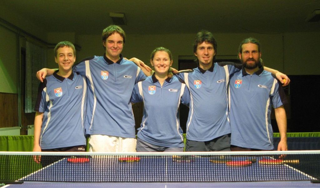 A-družstvo oddílu stolního tenisu TJ Dynamo Nelahozeves